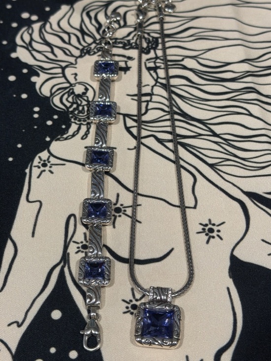 💜 SET OF VTG BRIGHTON ‘Regina’ Swarovski crystal RARE/RETIRED jewelry set! - Picture 4 of 17